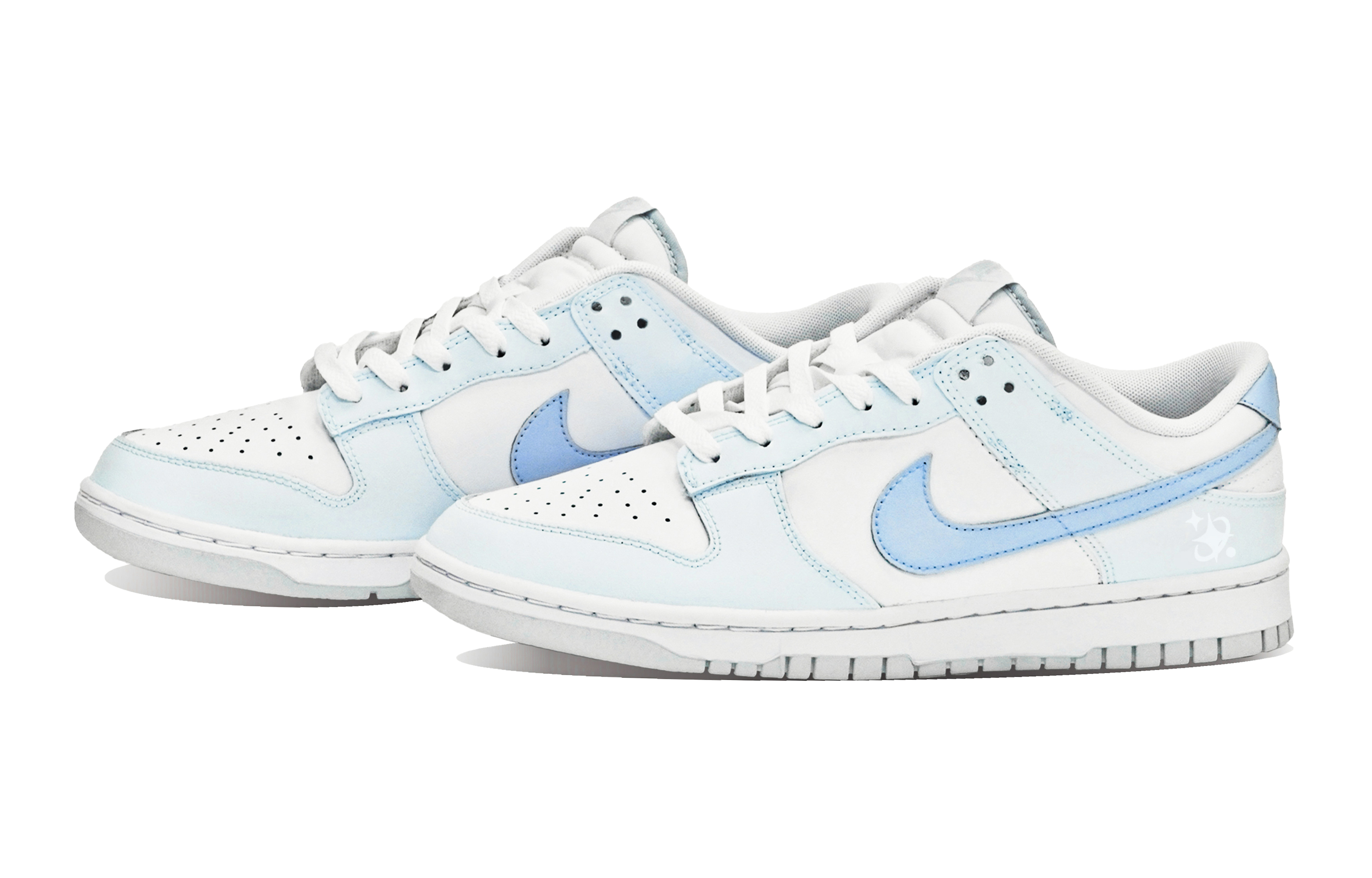 Shop [Kasut Tersuai] Nike Dunk Low 'Kisah Dongeng Berbintang Ais Gelembung' DH9765-102(Team14-史迪仔S-Box)