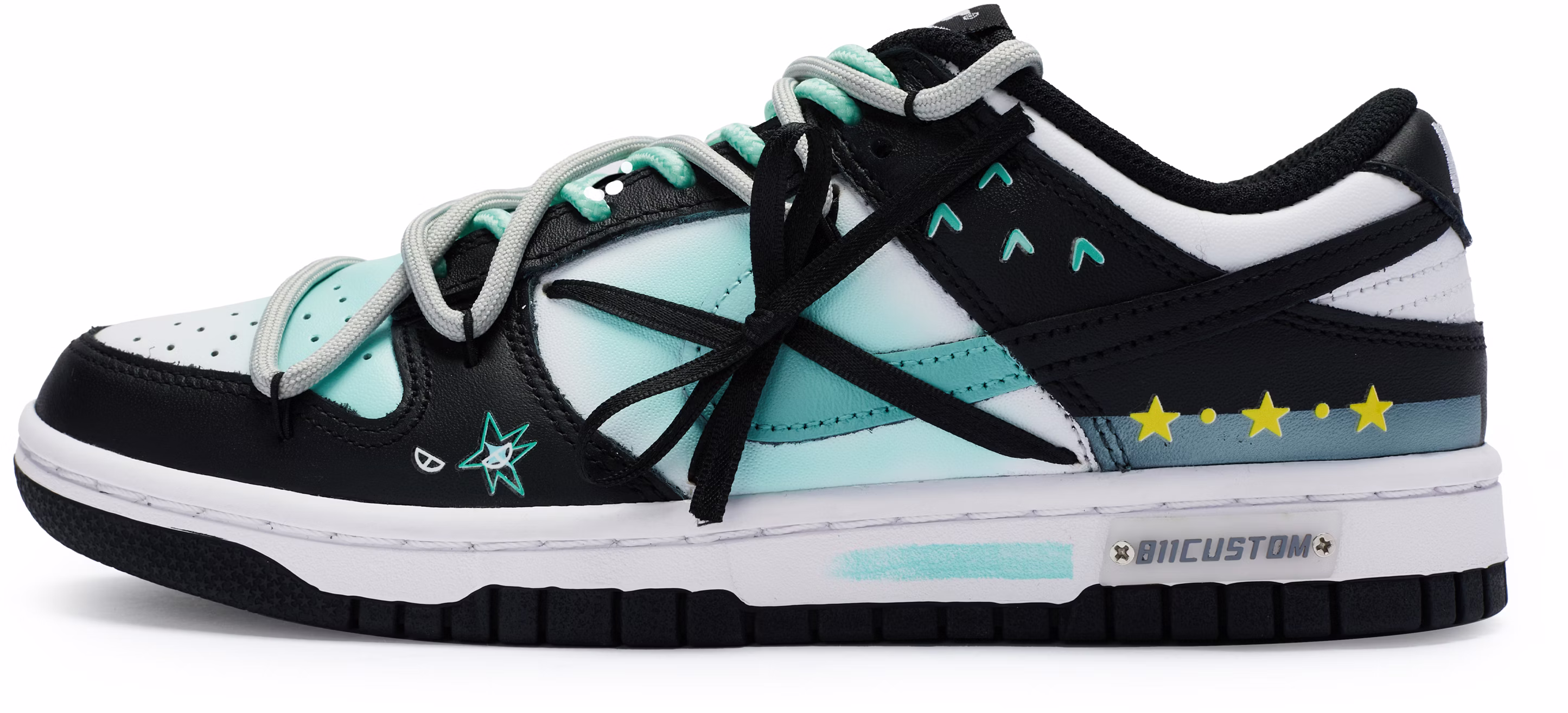 custom-shoes-nike-dunk-low-starry-hedgehog-with-ribbon-bow-dd-1503-101-484810