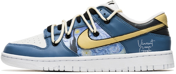 custom-shoes-nike-dunk-low-starry-night-blue-white