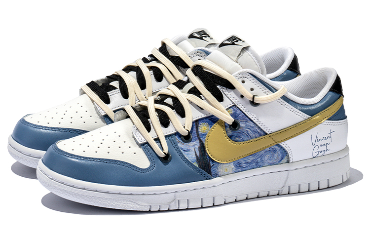 Lookbook 나이키 덩크 로우 '별밤 해체' 흰/노 (54자) DJ6188-101(TeamB-男款星月夜白黄)