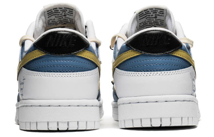 Shop 나이키 덩크 로우 '별밤 해체' 흰/노 (54자) DJ6188-101(TeamB-男款星月夜白黄)