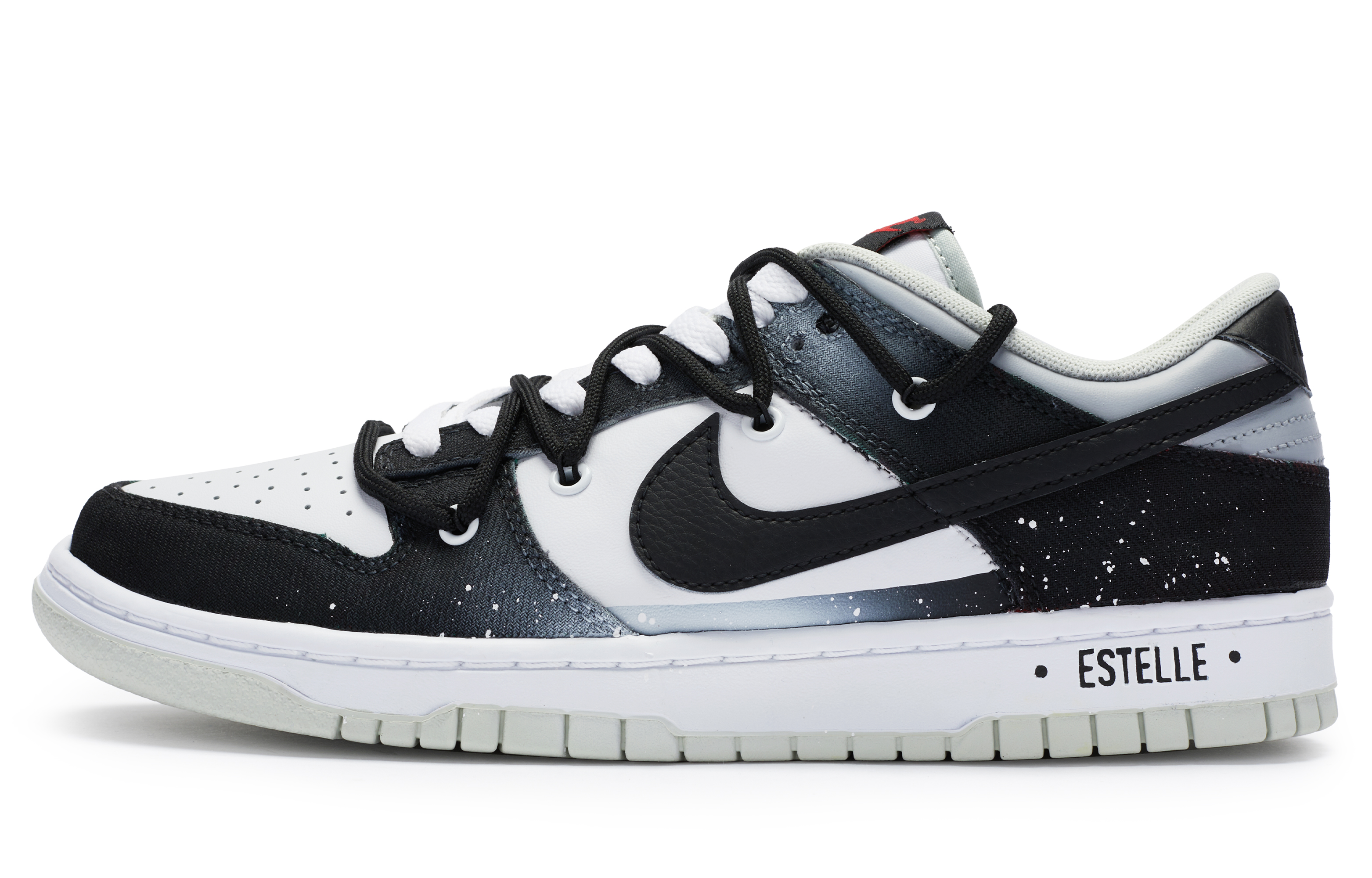 Buy [Kasut Tersuai] Nike Dunk Low 'Langit Berbintang Hitam Putih' DV0827-100(Team80-男款星空)