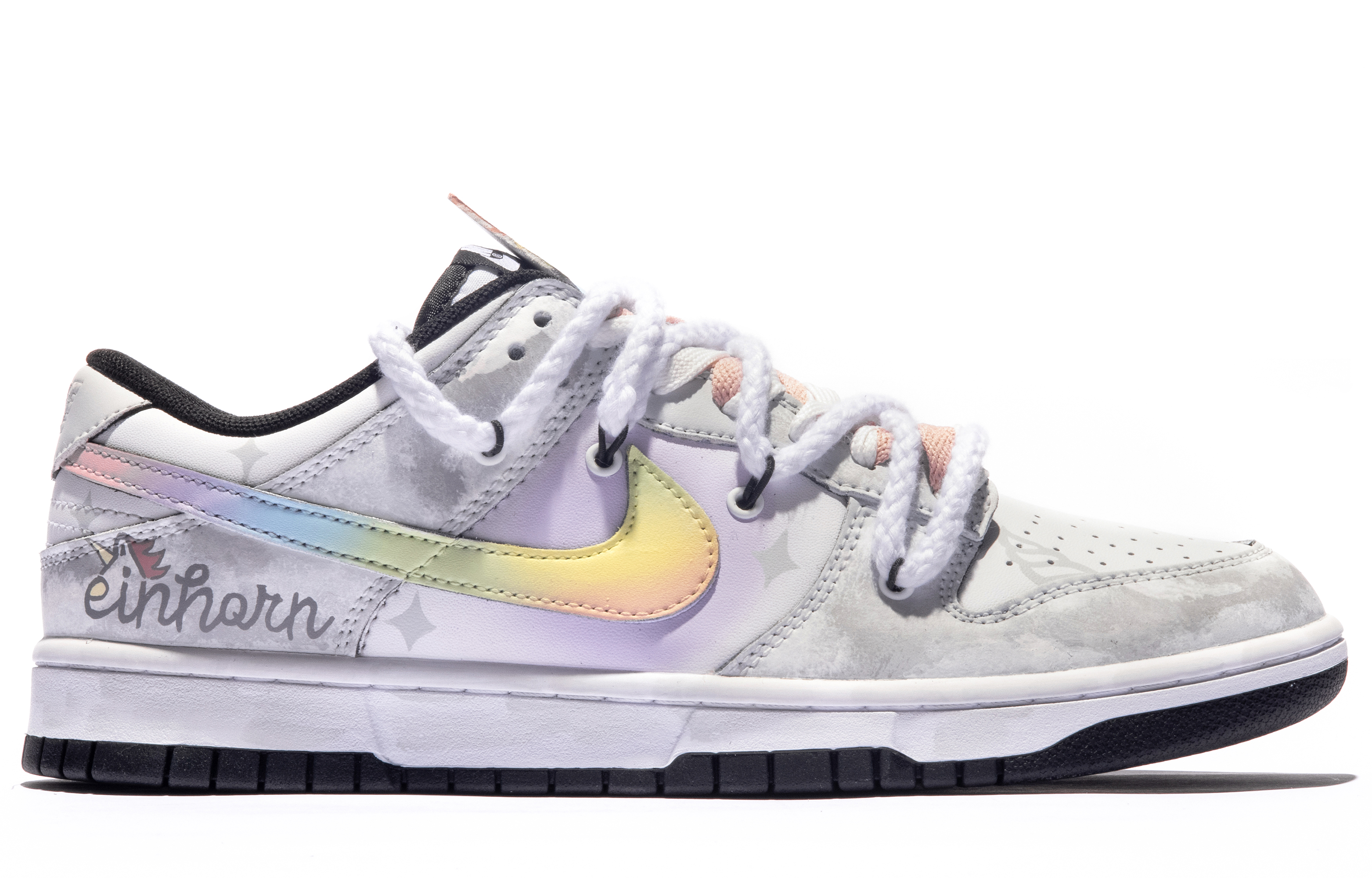 Order 【定制球鞋】Nike Dunk Low 達芬奇定制 星黎閃翼 簡約 特殊鞋盒 低幫 板鞋 男款 黑白灰