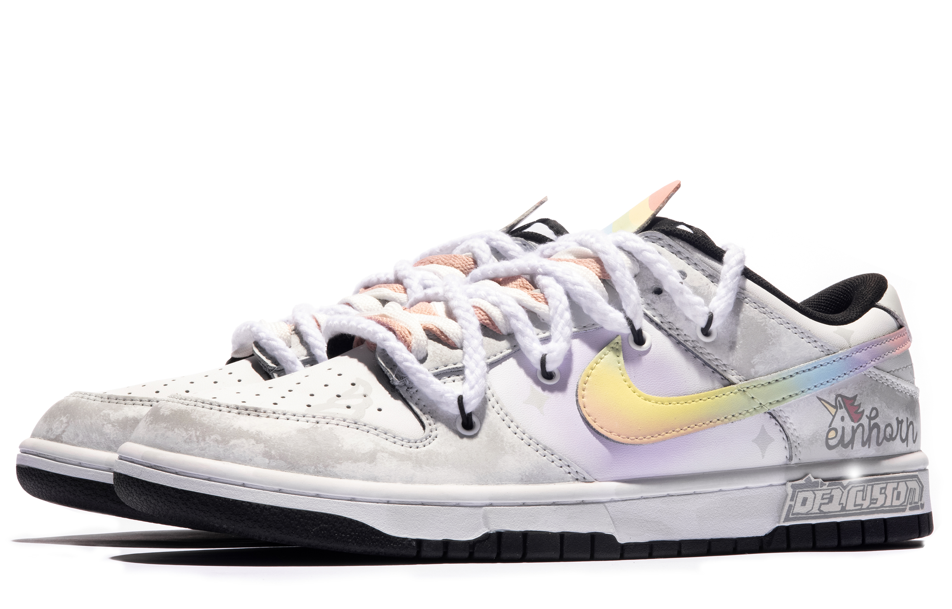 Lookbook 【定制球鞋】Nike Dunk Low 達芬奇定制 星黎閃翼 簡約 特殊鞋盒 低幫 板鞋 男款 黑白灰