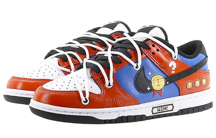 Lookbook [Zapatillas Personalizadas] Nike Dunk Low 'Píxeles Impactantes' DD1391-100(Team10--一鸣惊人)