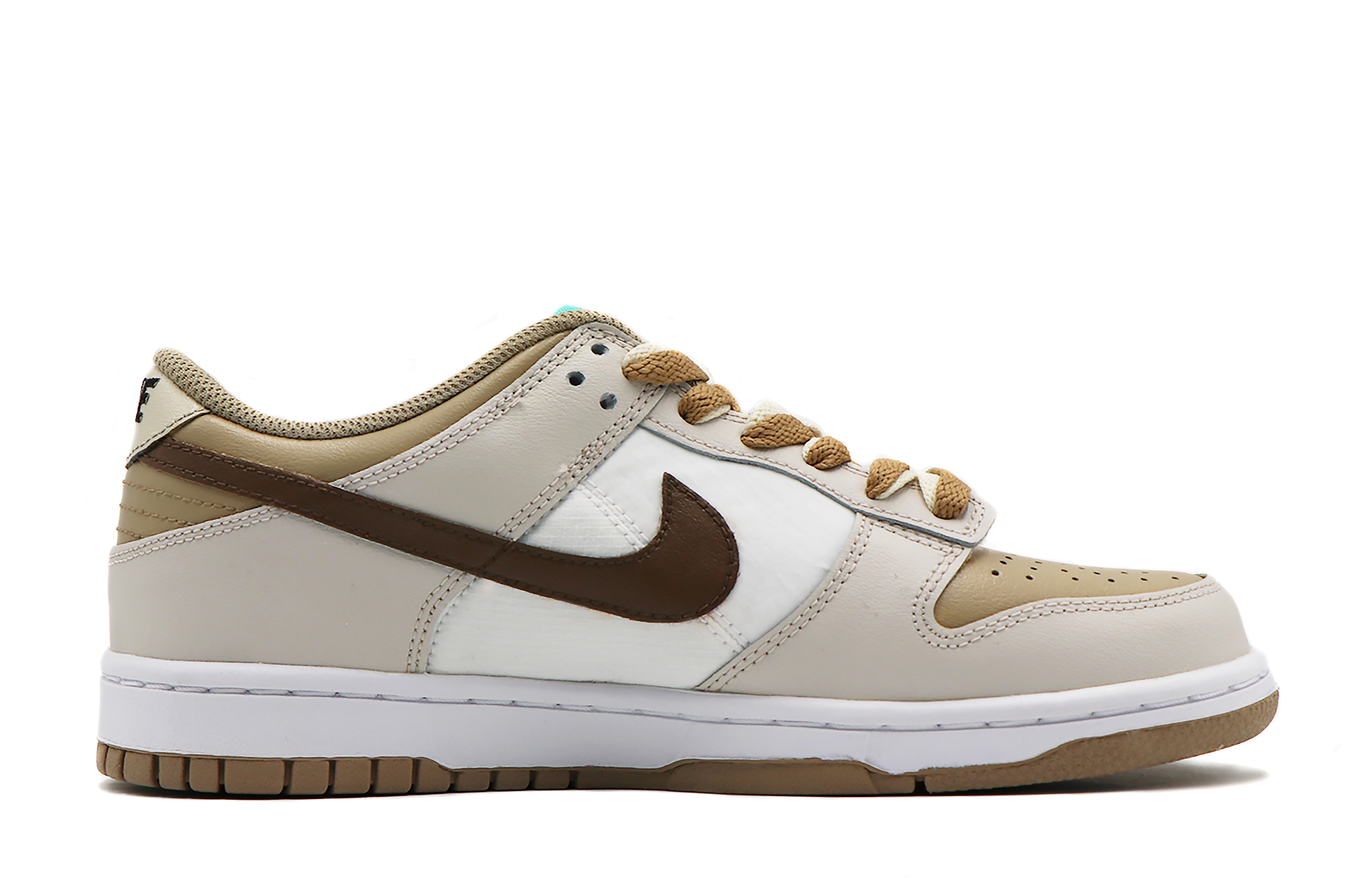 Order 【定制球鞋】Nike Dunk Low 蒸汽木偶 雙層鞋帶 小熊餅乾 經典 板鞋 GS 棕白