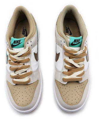 【定制球鞋】Nike Dunk Low 蒸汽木偶 雙層鞋帶 小熊餅乾 經典 板鞋 GS 棕白 Shop 【定制球鞋】Nike Dunk Low 蒸汽木偶 雙層鞋帶 小熊餅乾 經典 板鞋 GS 棕白