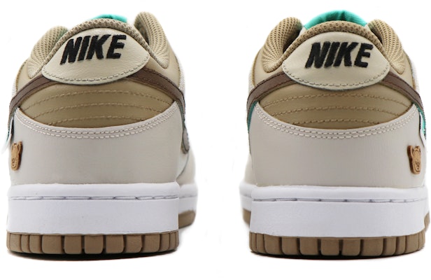 【定制球鞋】Nike Dunk Low 蒸汽木偶 雙層鞋帶 小熊餅乾 經典 板鞋 GS 棕白 Purchase 【定制球鞋】Nike Dunk Low 蒸汽木偶 雙層鞋帶 小熊餅乾 經典 板鞋 GS 棕白