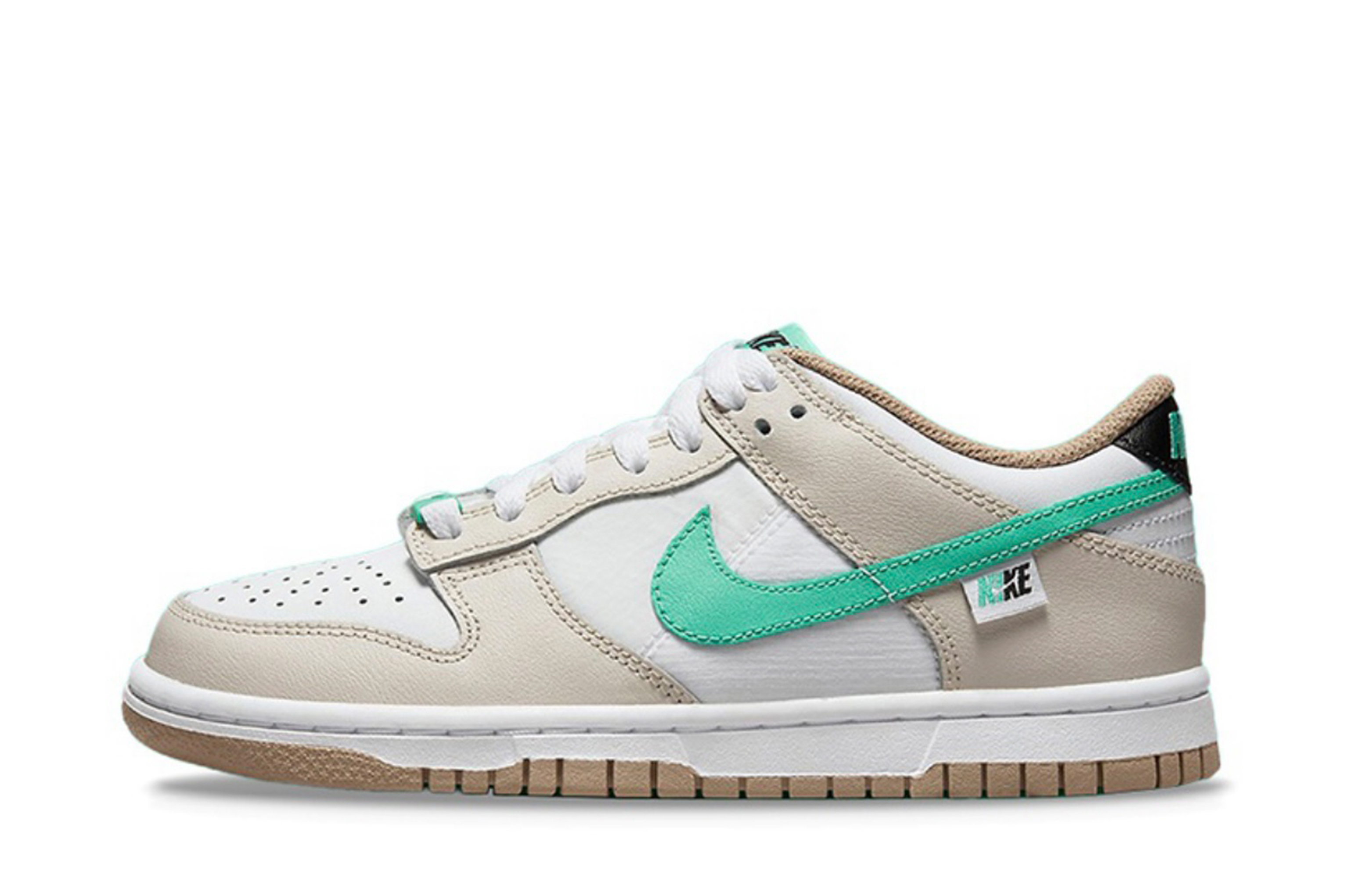 Sizing 【定制球鞋】Nike Dunk Low 蒸汽木偶 雙層鞋帶 小熊餅乾 經典 板鞋 GS 棕白