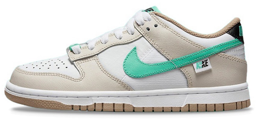 【定制球鞋】Nike Dunk Low 蒸汽木偶 雙層鞋帶 小熊餅乾 經典 板鞋 GS 棕白 Sizing 【定制球鞋】Nike Dunk Low 蒸汽木偶 雙層鞋帶 小熊餅乾 經典 板鞋 GS 棕白