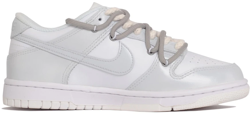 【定制球鞋】 Nike Dunk Low 便利貼 笑臉 解構鞋帶 情侶 低幫 板鞋 GS 灰白 Order 【定制球鞋】 Nike Dunk Low 便利貼 笑臉 解構鞋帶 情侶 低幫 板鞋 GS 灰白