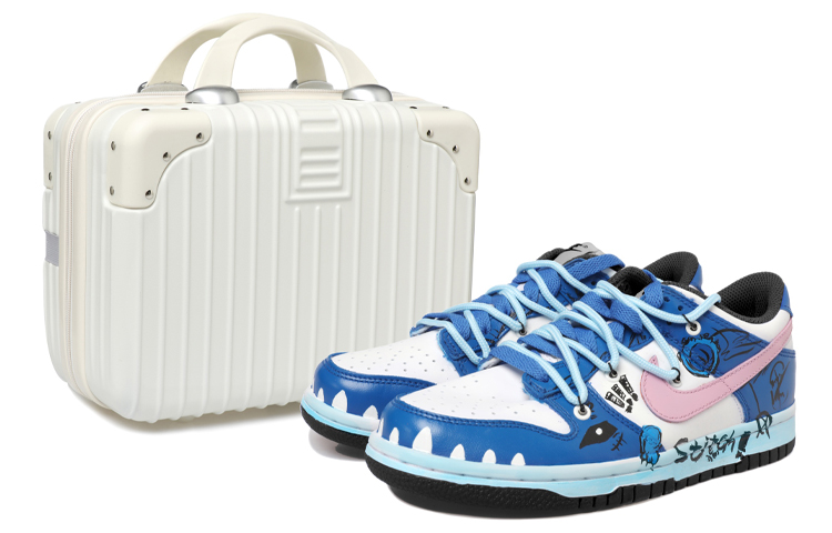 Buy 나이키 덩크 로우 '스티치 애니 해체 블루화이트' (71 characters) DD1391-100(Team拾玖-男款史迪仔)