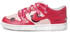 Buy 【定制球鞋】 Nike Dunk Low 草莓熊 可愛 愛心 玫紅 解構鞋帶 低筒 板鞋 GS 紅白