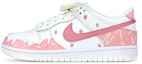 Buy 【定制球鞋】Nike Dunk Low 禮盒 草莓蛋糕 流淌 塗鴉 鞋帶扣 少女 可愛 低幫 板鞋 GS 白粉