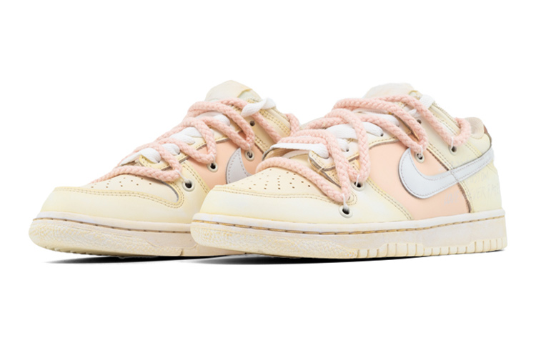 Lookbook [Sepatu Custom] Nike Dunk Low 'Strawberry Cake Milk Tea' DH9765-100(Teamfour-草莓蛋糕S-BOX)