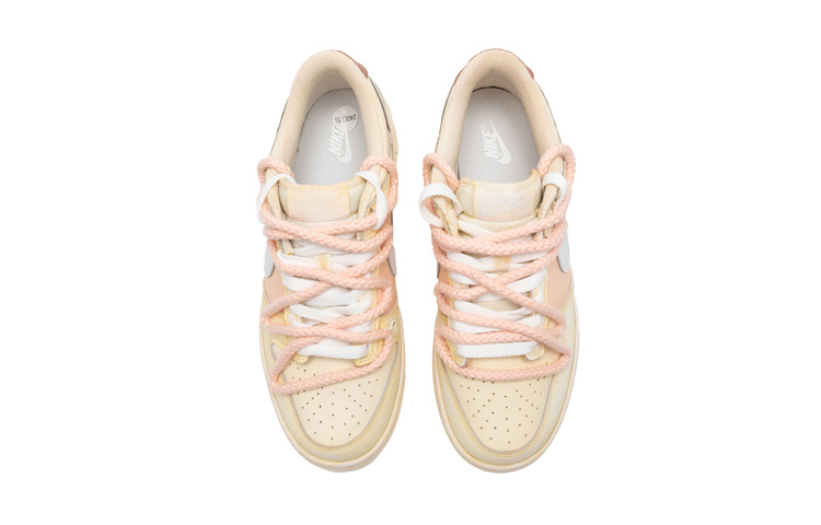 Shop [Sepatu Custom] Nike Dunk Low 'Strawberry Cake Milk Tea' DH9765-100(Teamfour-草莓蛋糕S-BOX)