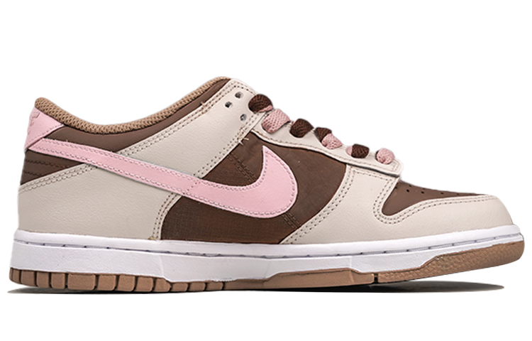 Order 【客製球鞋】Nike Dunk Low 草莓巧克力 甜酷風 雙色鞋帶 低幫 板鞋 GS 粉棕