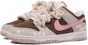 Shop 【定製球鞋】Nike Dunk Low 達文西定製 草莓餅乾 復古 簡約 百搭 舒適 低筒 滑板鞋 男款 米棕色粉色