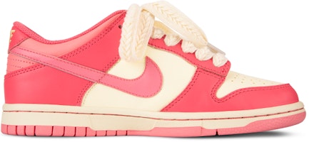 【訂製球鞋】 Nike Dunk Low 清新少女 草莓花 奶油小熊 復古潮流 休閒 低筒 板鞋 GS 黃紅 Order 【訂製球鞋】 Nike Dunk Low 清新少女 草莓花 奶油小熊 復古潮流 休閒 低筒 板鞋 GS 黃紅