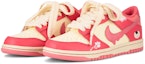 Lookbook 【訂製球鞋】 Nike Dunk Low 清新少女 草莓花 奶油小熊 復古潮流 休閒 低筒 板鞋 GS 黃紅
