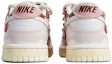 Shop 【客製化球鞋】 Nike Dunk Low 草莓塗鴉 刺繡 解構鞋帶 做舊 復古 低筒 板鞋 GS 漸層玫粉