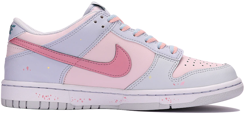 【定制球鞋】 Nike Dunk Low 草莓星球 甜美少女 休閒 百搭 低幫 板鞋 GS 藍粉 Order 【定制球鞋】 Nike Dunk Low 草莓星球 甜美少女 休閒 百搭 低幫 板鞋 GS 藍粉