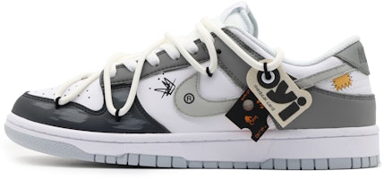 【訂製球鞋】 Nike Dunk Low 外穿搭 街頭塗鴉 復古做舊 解構 低幫 板鞋 男款 灰白黑 Buy 【訂製球鞋】 Nike Dunk Low 外穿搭 街頭塗鴉 復古做舊 解構 低幫 板鞋 男款 灰白黑