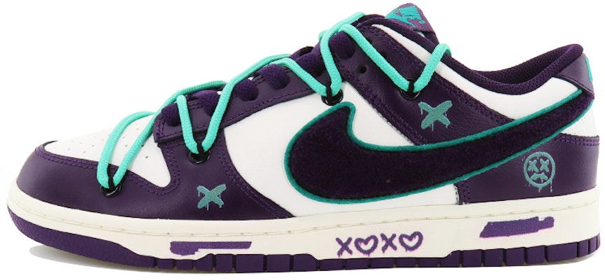 나이키 덩크 로우 '스트릿 그래피티 화이트 퍼플' (커스텀) DQ7683-100(Team10-街头涂鸦) Buy 나이키 덩크 로우 '스트릿 그래피티 화이트 퍼플' (커스텀) DQ7683-100(Team10-街头涂鸦)