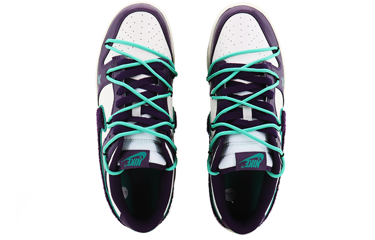 Shop 나이키 덩크 로우 '스트릿 그래피티 화이트 퍼플' (커스텀) DQ7683-100(Team10-街头涂鸦）