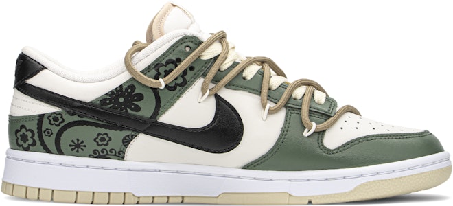 【客製化球鞋】Nike Dunk Low FZBB 街頭腰果 愛情潮流 主題 低筒 板鞋 男款 卡其綠 Order 【客製化球鞋】Nike Dunk Low FZBB 街頭腰果 愛情潮流 主題 低筒 板鞋 男款 卡其綠