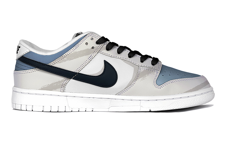 [Custom Shoes] Nike Dunk Low 'Streetwear Tear Scratch Blue White ...