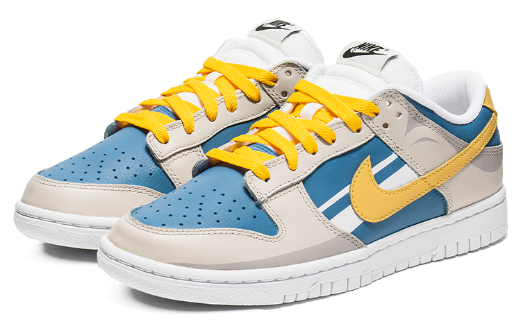 Lookbook [定制鞋] 耐克Dunk Low '条纹对比设计 - 奶油蓝' DJ6188-101(TeamB-男款条纹风Q-BOX)