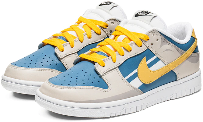 【定制球鞋】 Nike Dunk Low 野鶴製造 條紋風 撞色設計 禮盒 低幫 板鞋 男款 米藍 Lookbook 【定制球鞋】 Nike Dunk Low 野鶴製造 條紋風 撞色設計 禮盒 低幫 板鞋 男款 米藍