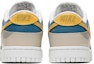 Shop Nike Dunk Low カスタム ストライプ 青 (Nike Danku Rō Kasutamu Sutoraipu Ao) DJ6188-101(TeamB-男款条纹风)
