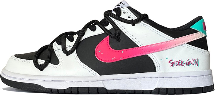 custom-shoes-nike-dunk-low-stussy-pink-white-black