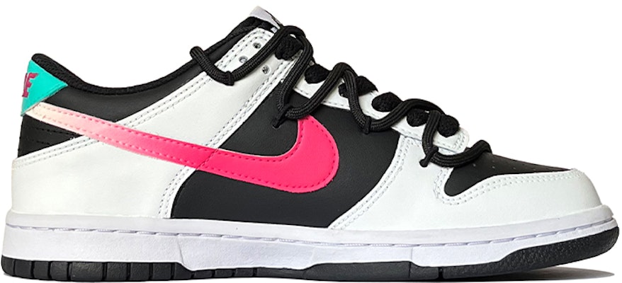 【訂製球鞋】 Nike Dunk Low 史黛西 簡約 中性風 高街 低筒 板鞋 GS 粉白黑 Order 【訂製球鞋】 Nike Dunk Low 史黛西 簡約 中性風 高街 低筒 板鞋 GS 粉白黑