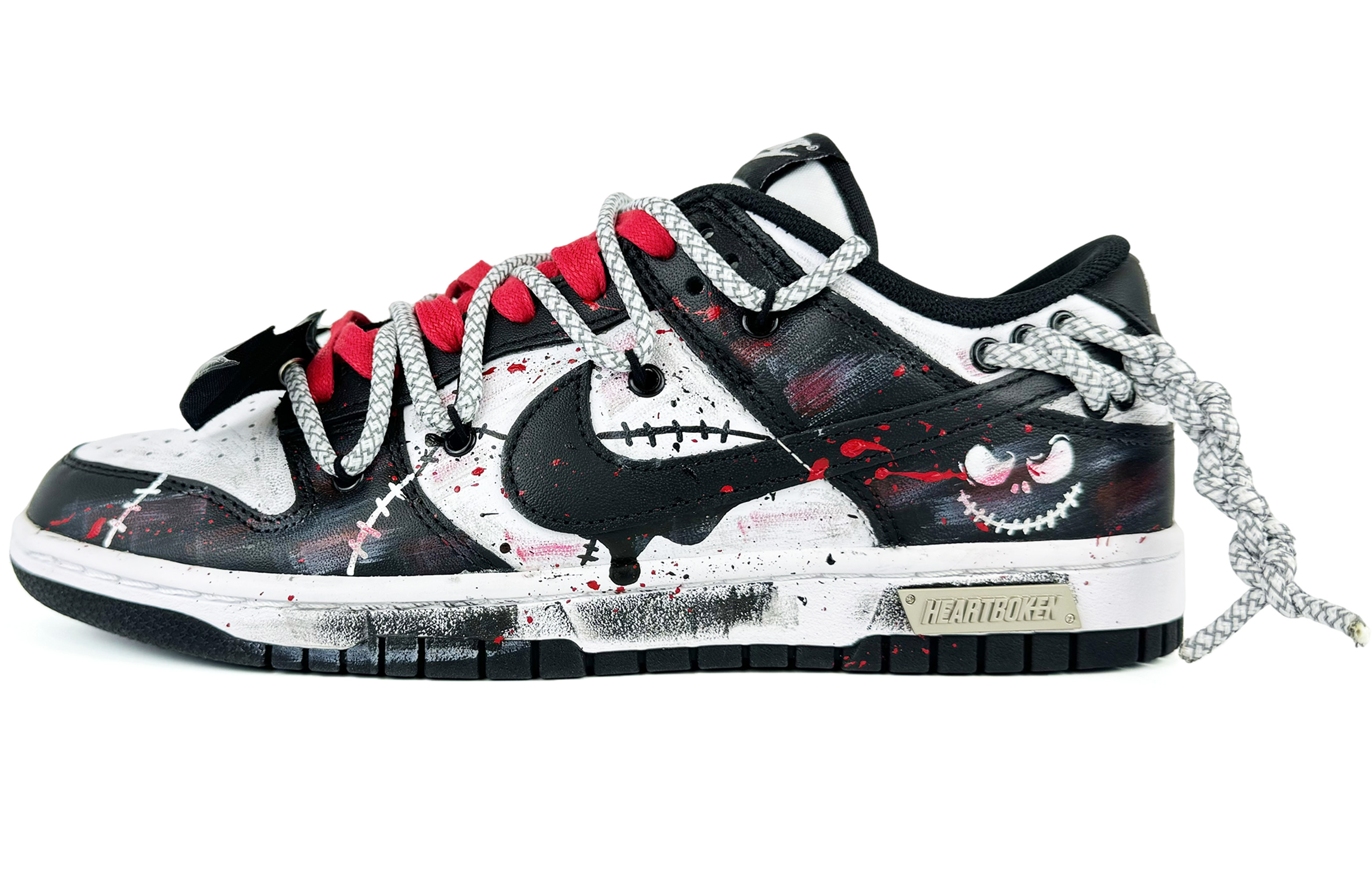 Buy [Kasut Custom] Nike Dunk Low 'Sui Xin Halloween Devil's Wing' CW1590-100-478491