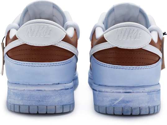 【定製球鞋】Nike Dunk Low 冰吸生巧 夏日飲品 清爽簡約 手繪噴繪 低幫 板鞋 男款 藍棕 Shop 【定製球鞋】Nike Dunk Low 冰吸生巧 夏日飲品 清爽簡約 手繪噴繪 低幫 板鞋 男款 藍棕