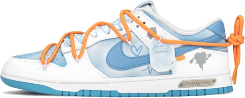 【定製球鞋】Nike Dunk Low FZBB 夏日清雲 澄空之愛 情人禮盒 火漆信封 低筒 板鞋 男款 北卡藍 Order 【定製球鞋】Nike Dunk Low FZBB 夏日清雲 澄空之愛 情人禮盒 火漆信封 低筒 板鞋 男款 北卡藍