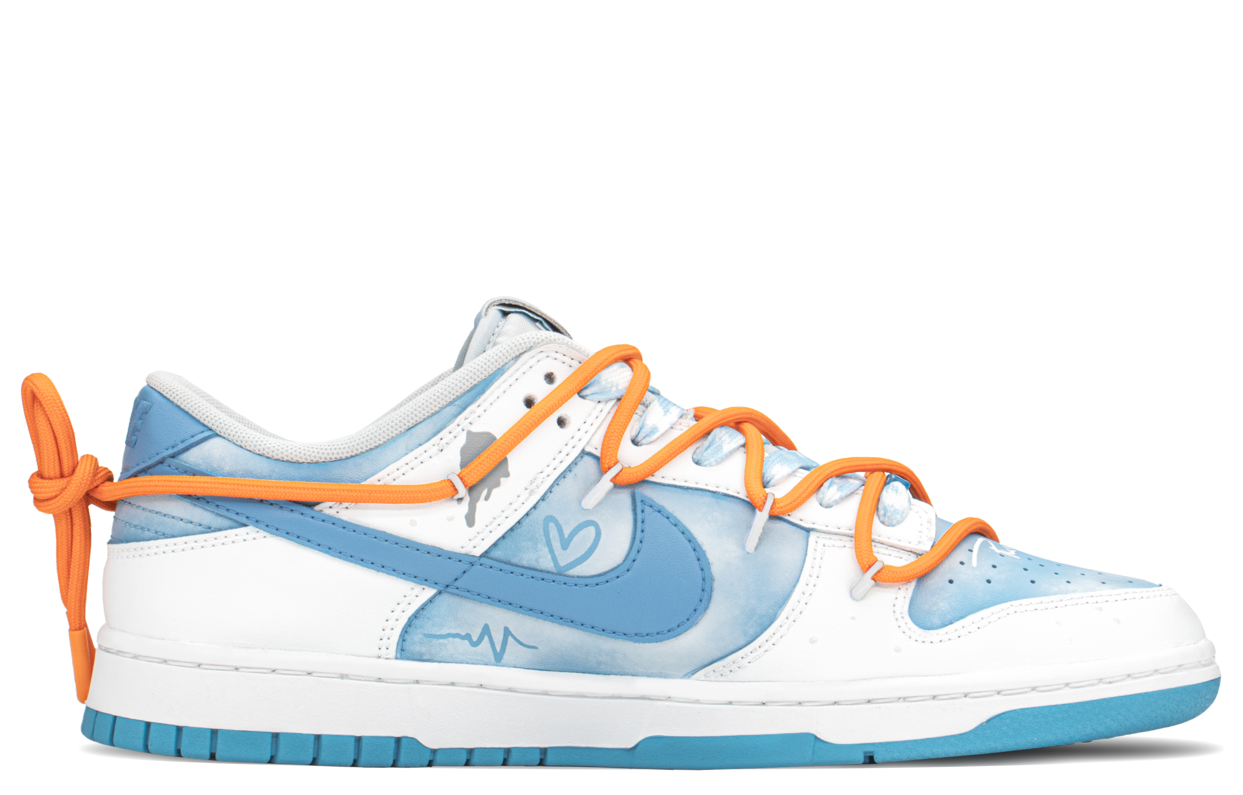 Lookbook 【カスタムシューズ】ナイキダンクロー「サマーブルーラブ」 DV0831-001(TeamA-DK澄空之爱)