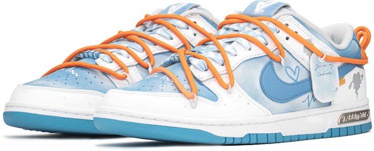 【定製球鞋】Nike Dunk Low FZBB 夏日清雲 澄空之愛 情人禮盒 火漆信封 低筒 板鞋 男款 北卡藍 Shop 【定製球鞋】Nike Dunk Low FZBB 夏日清雲 澄空之愛 情人禮盒 火漆信封 低筒 板鞋 男款 北卡藍