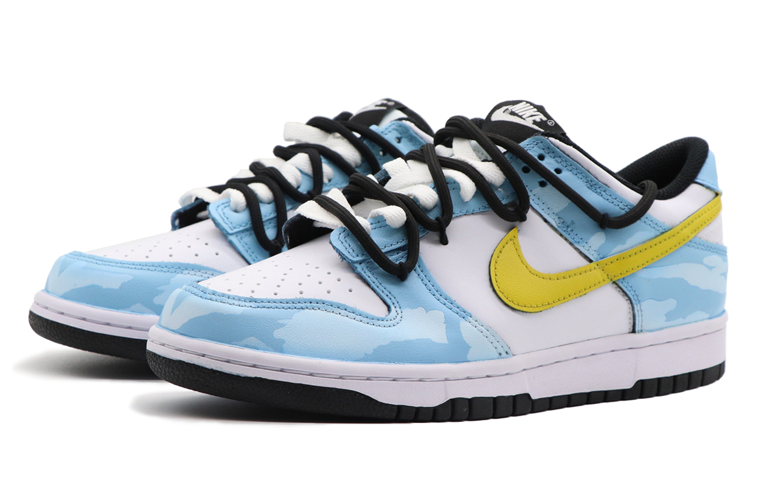 Lookbook 【カスタムシューズ】ナイキ ダンク ロー 'サマーブルーホワイトイエロー' DD1391-100(Team98-男款晴天)