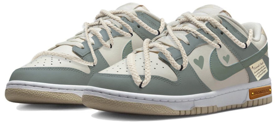 【訂製球鞋】Nike Dunk Low 夏日清風 時尚潮流 防滑耐磨 解構 簡約 國潮 低幫 板鞋 男款 白綠 Lookbook 【訂製球鞋】Nike Dunk Low 夏日清風 時尚潮流 防滑耐磨 解構 簡約 國潮 低幫 板鞋 男款 白綠