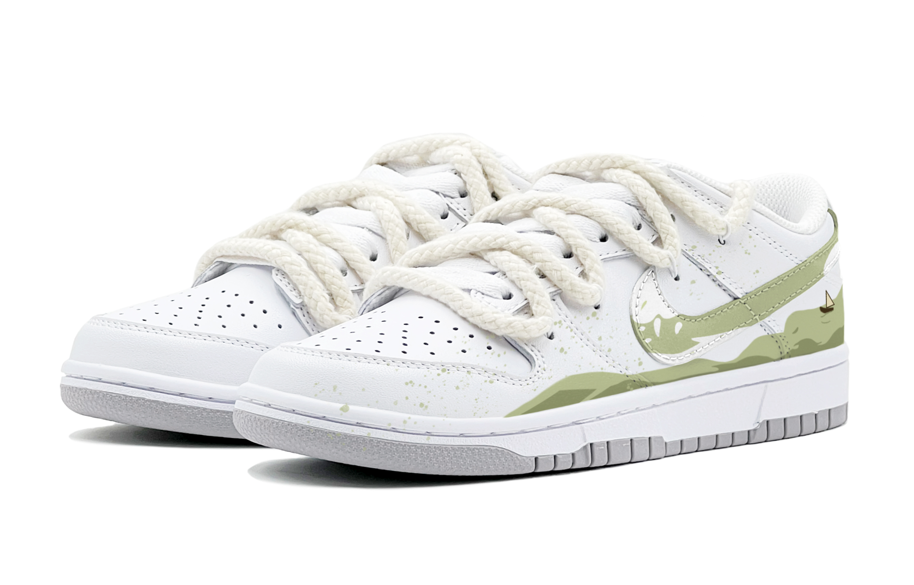 Lookbook [Custom Shoes] Nike Dunk Low 'Summer Breeze Green'