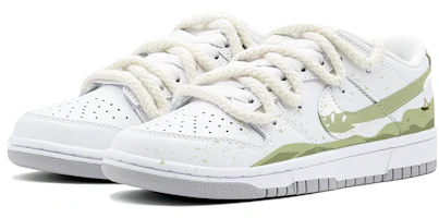 Lookbook Sepatu Kustom Nike Dunk Low 'Summer Breeze Hijau' DV0831-101(TeamS-绿波小船男S-BOX)