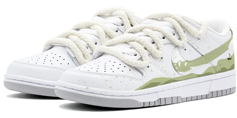 Sepatu Kustom Nike Dunk Low 'Summer Breeze Hijau' DV0831-101(TeamS-绿波小船男S-BOX) Lookbook Sepatu Kustom Nike Dunk Low 'Summer Breeze Hijau' DV0831-101(TeamS-绿波小船男S-BOX)