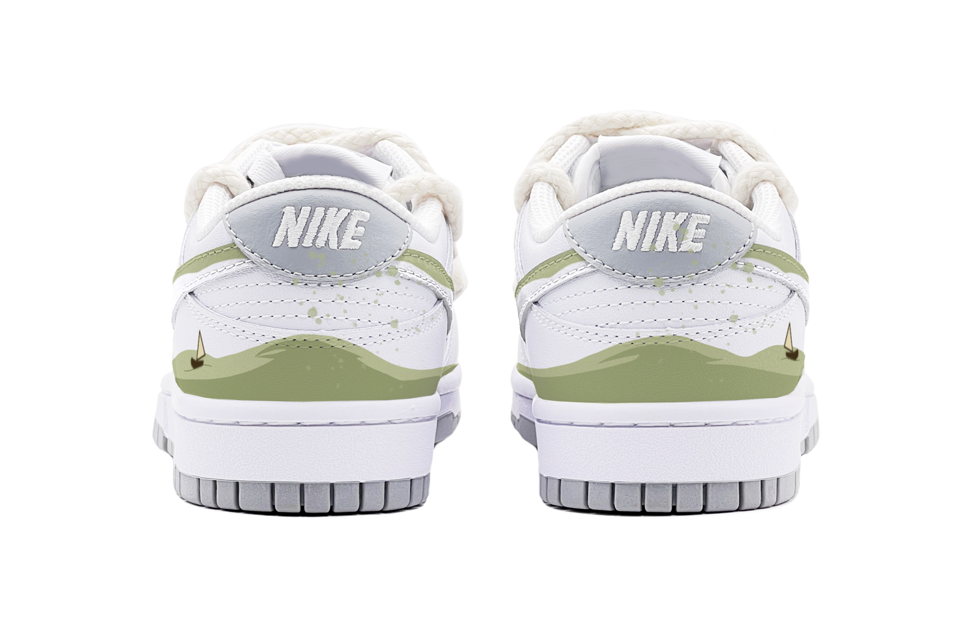 Shop [Custom Shoes] Nike Dunk Low 'Summer Breeze Green'