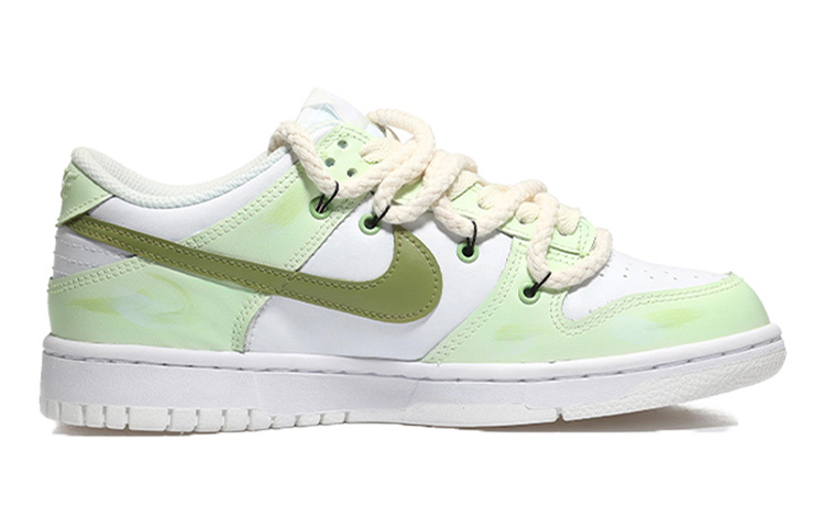 Order [Sepatu Custom] Nike Dunk Low 'Summer Cactus Tie-Dye Laces Hari Valentine' DH9765-100(Team10-女款仙人掌绿)