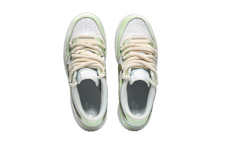 Shop [Sepatu Custom] Nike Dunk Low 'Summer Cactus Tie-Dye Laces Hari Valentine' DH9765-100(Team10-女款仙人掌绿)