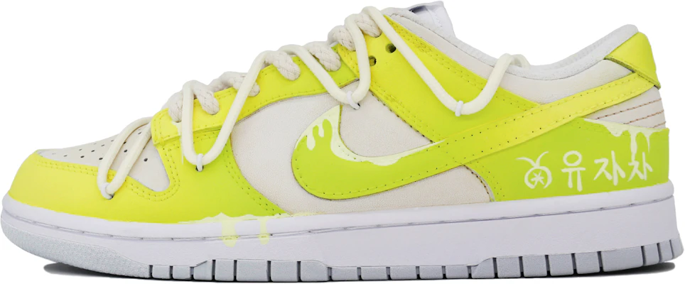 【訂製球鞋】Nike Dunk 低筒 夏日橘柚香 漸變 塗鴉 清新 簡約 低筒 板鞋 男款 黃綠色 Buy 【訂製球鞋】Nike Dunk 低筒 夏日橘柚香 漸變 塗鴉 清新 簡約 低筒 板鞋 男款 黃綠色